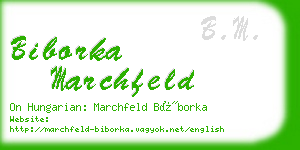 biborka marchfeld business card